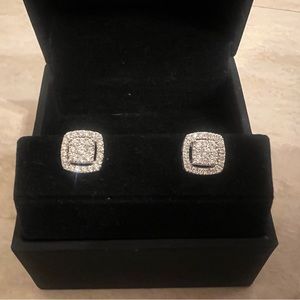 NIB Diamond Stud Earrings 10K White Gold Kay Jewelers